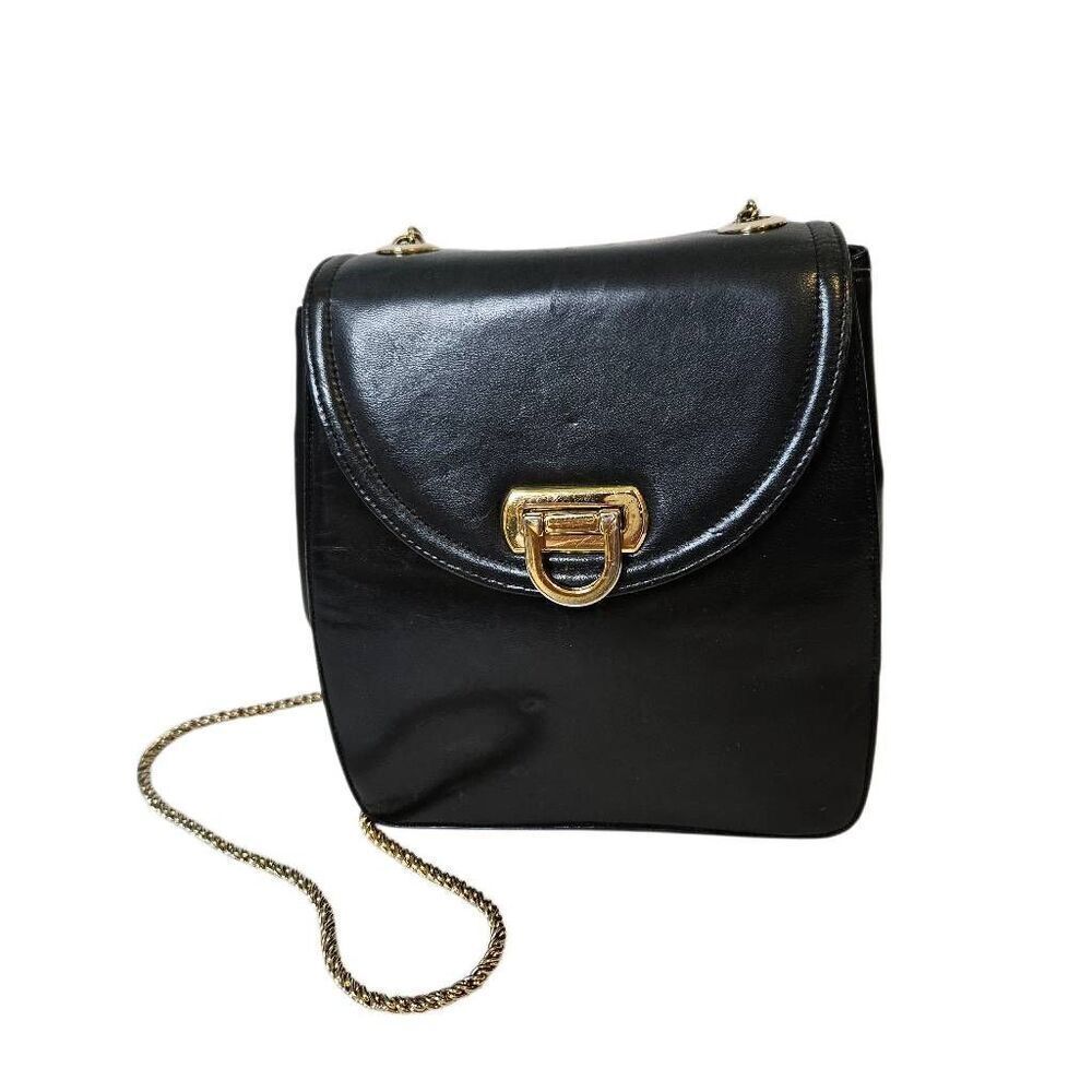 Frenchy of California bag, elegant black leather.